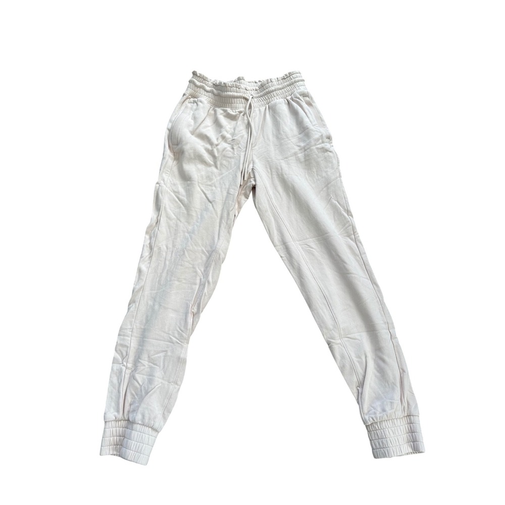 FLX Womens Joggers Pants XS Drawstring Elastic Waist Casual Activewear‎ Neutral